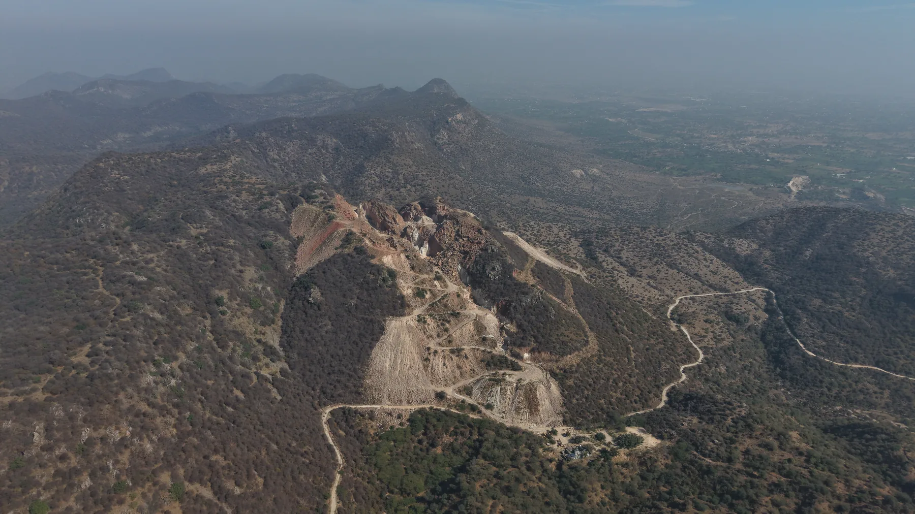 Kaolin mining operation