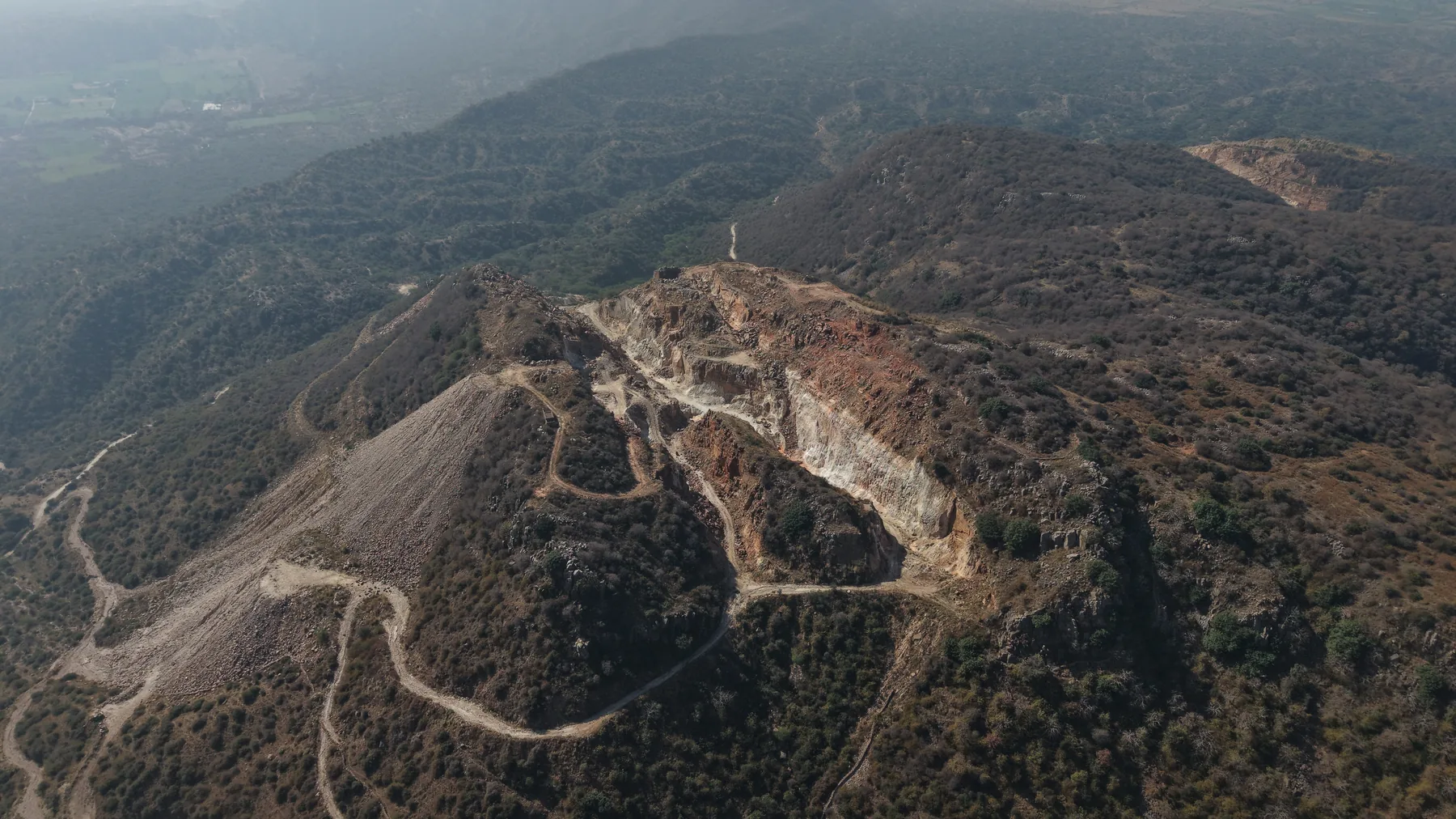 Aerial view of Shri Modi mineral operations