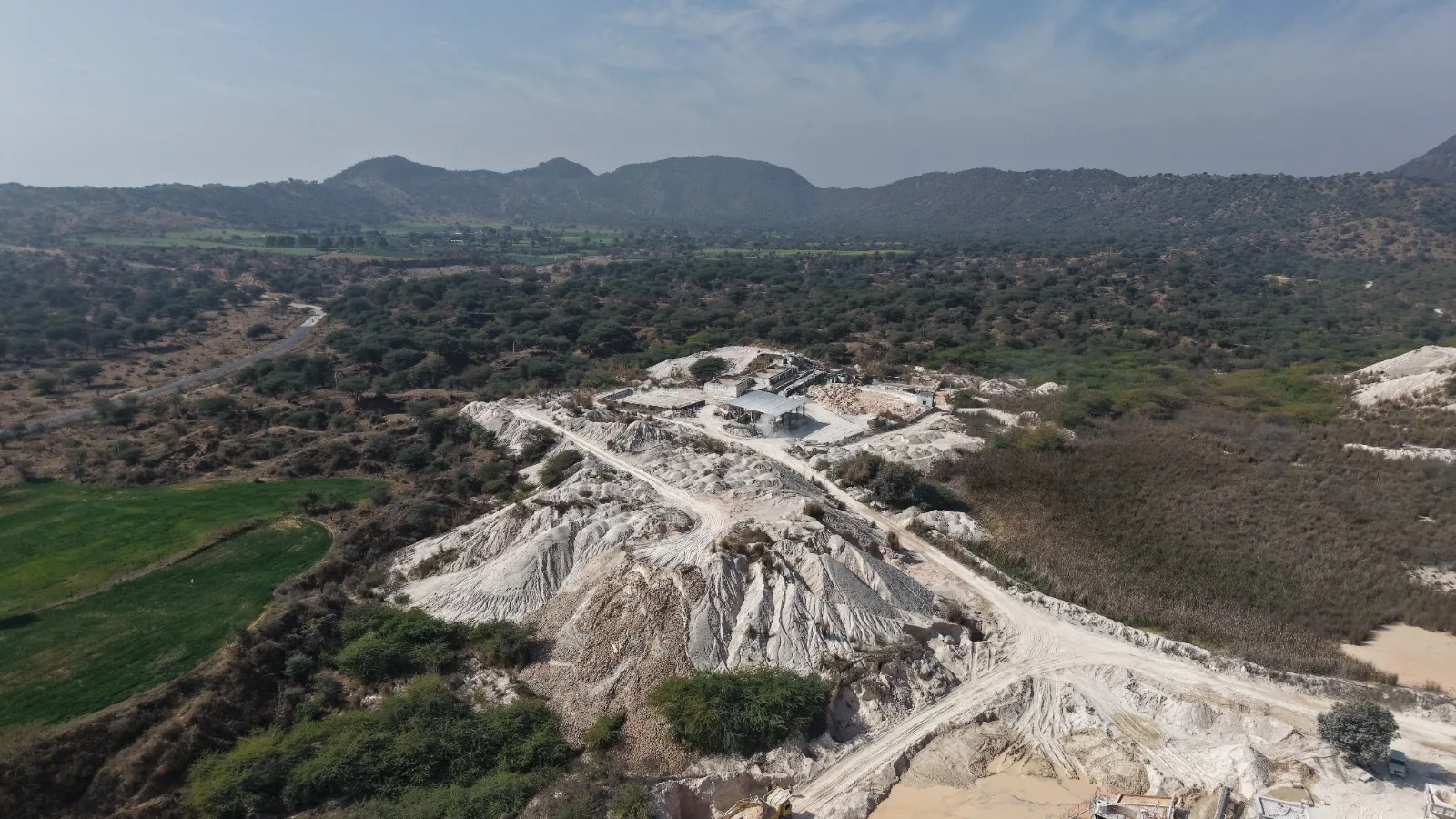 Processed kaolin under quality control