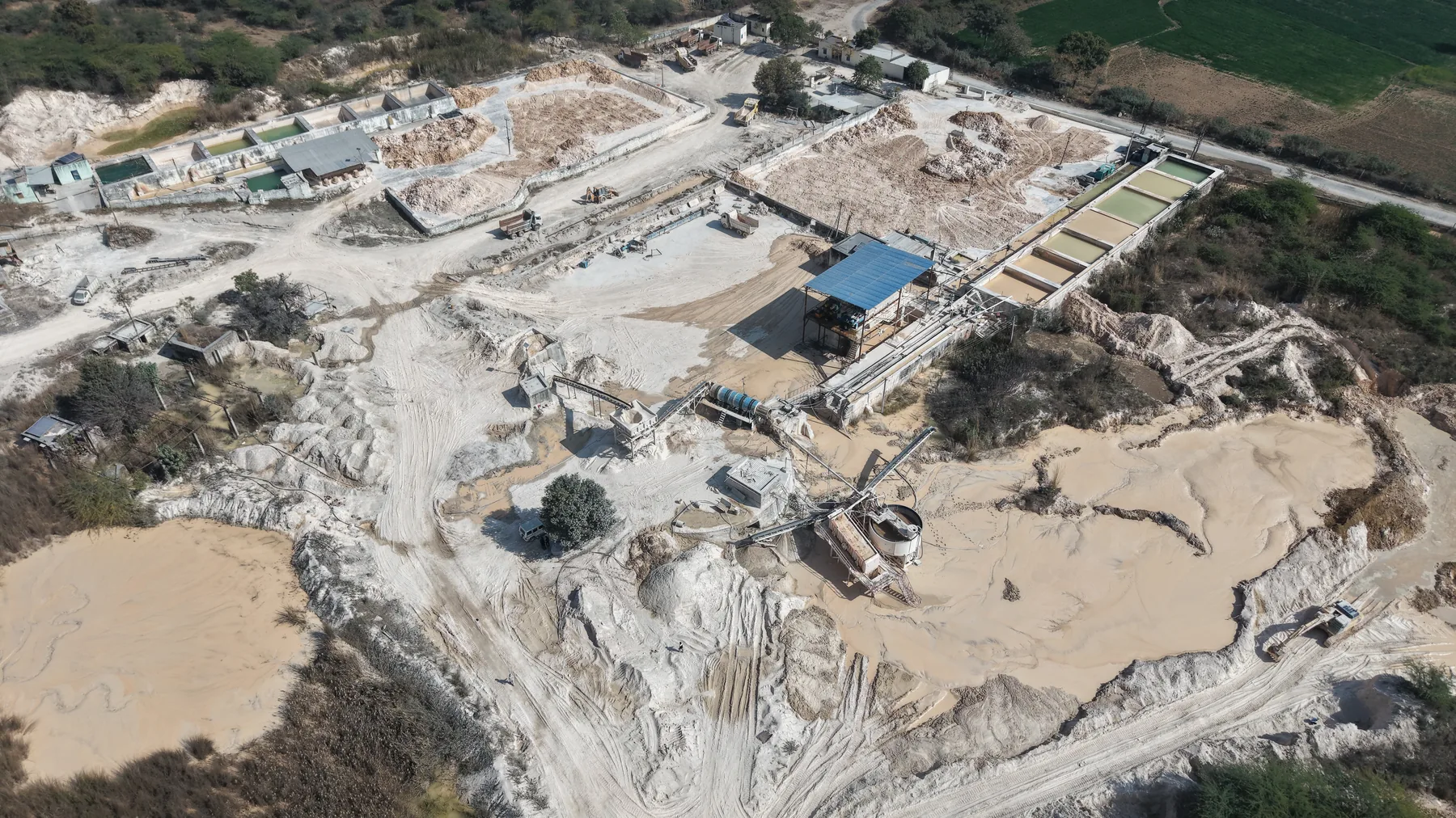 Kaolin washing and processing facility